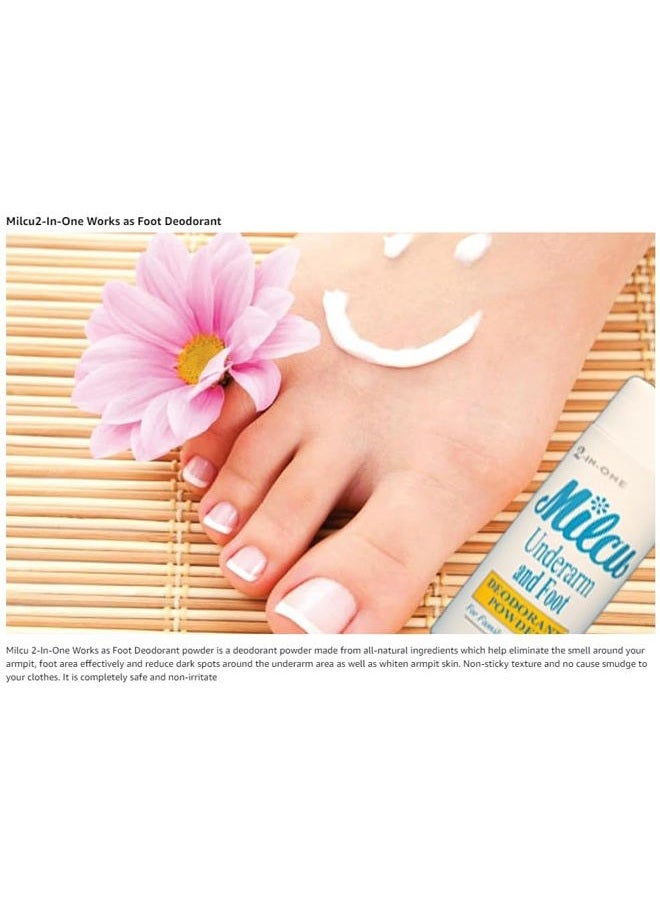 Milcu Underarm & Foot Deodorant Powder 80 grams Large Size by Milcu - Image 4