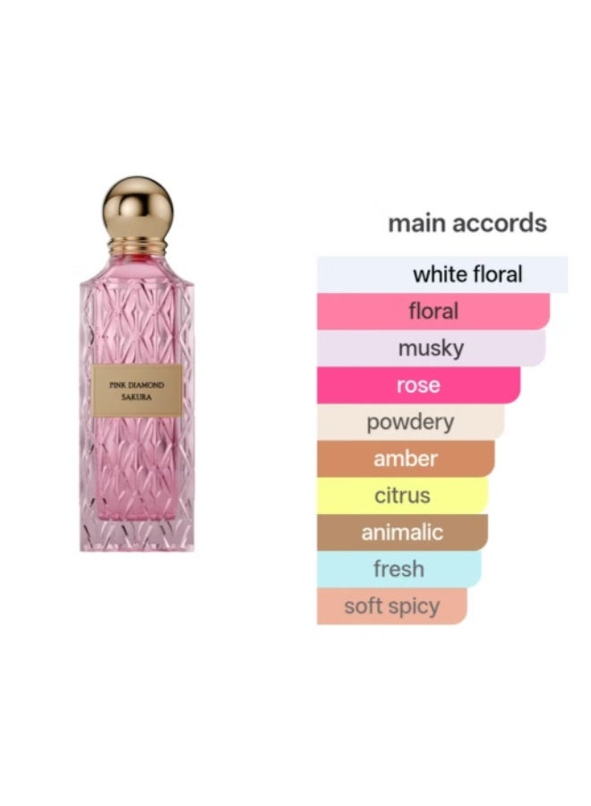 IBRAQ Pink Diamond Sakura Eau de Parfum 150ml - Image 3