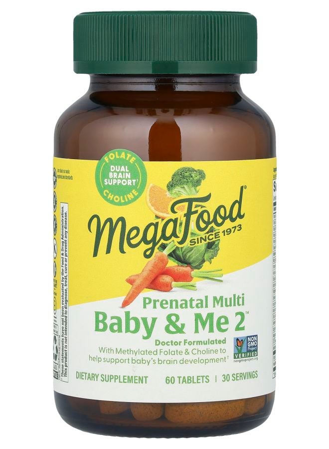 MegaFood Baby & Me 2™ Prenatal Multi 60 Tablets