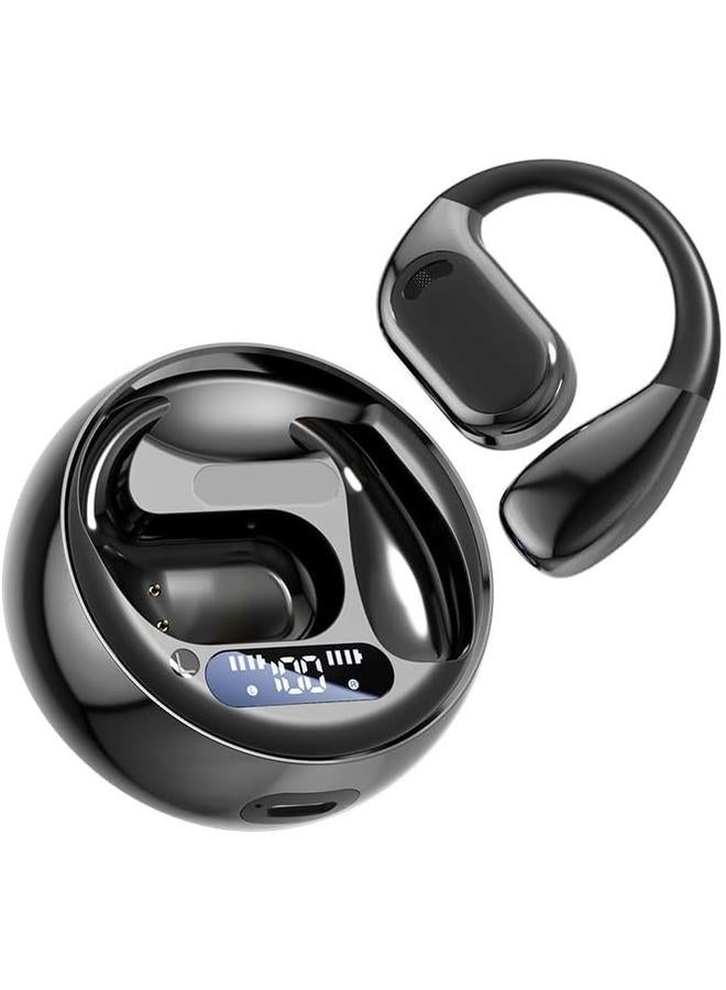M76 Language Translator Earbuds, 133 Languages Real Time Translation Device TWS, Noise Reduction AI Online Instant Voice Translator for Travel, Business (Black) - Image 1