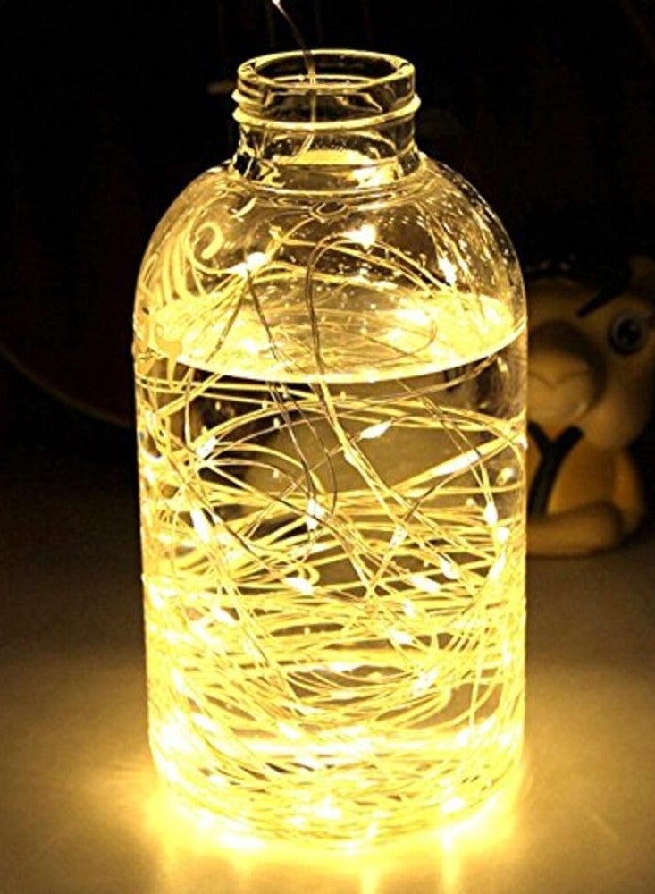 هلالفل مدفوعة | أضواء داخلية وخارجية | أضواء الدجاجة الساحرة Firefly Twinkle لتزيين المنزل | أضواء بيضاء دافئة | أضواء لرمضان، عيد الفطر، ديوالي | 10 أمتار  - Image 2