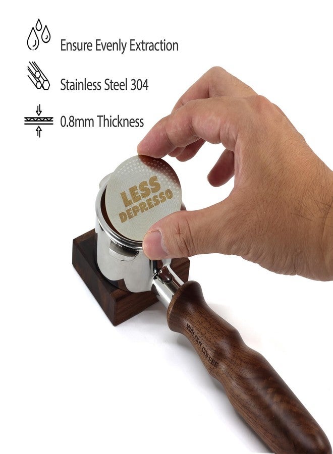 WALNUT COFFEE 2packs 58.35mm Espresso Puck Screen, 0.9mm 150μm Ultra Thin Coffee Espresso Filter Screen - Mesh Reusable Filter for Espresso Portafilter Filter Basket 58mm - Image 4