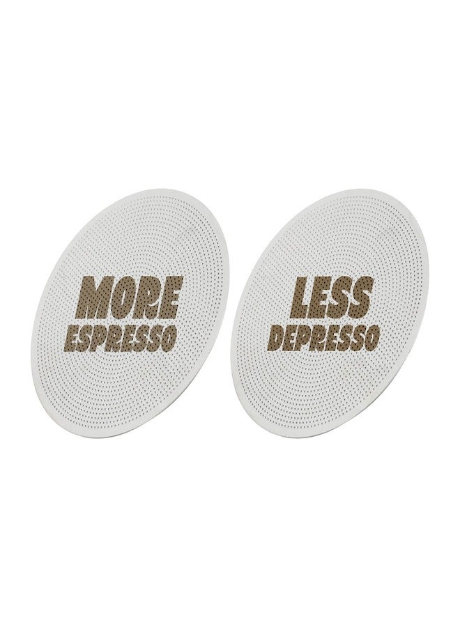 WALNUT COFFEE 2packs 58.35mm Espresso Puck Screen, 0.9mm 150μm Ultra Thin Coffee Espresso Filter Screen - Mesh Reusable Filter for Espresso Portafilter Filter Basket 58mm - Image 1