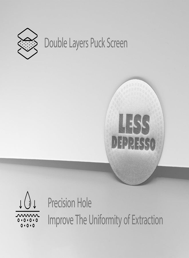WALNUT COFFEE 2packs 58.35mm Espresso Puck Screen, 0.9mm 150μm Ultra Thin Coffee Espresso Filter Screen - Mesh Reusable Filter for Espresso Portafilter Filter Basket 58mm - Image 2