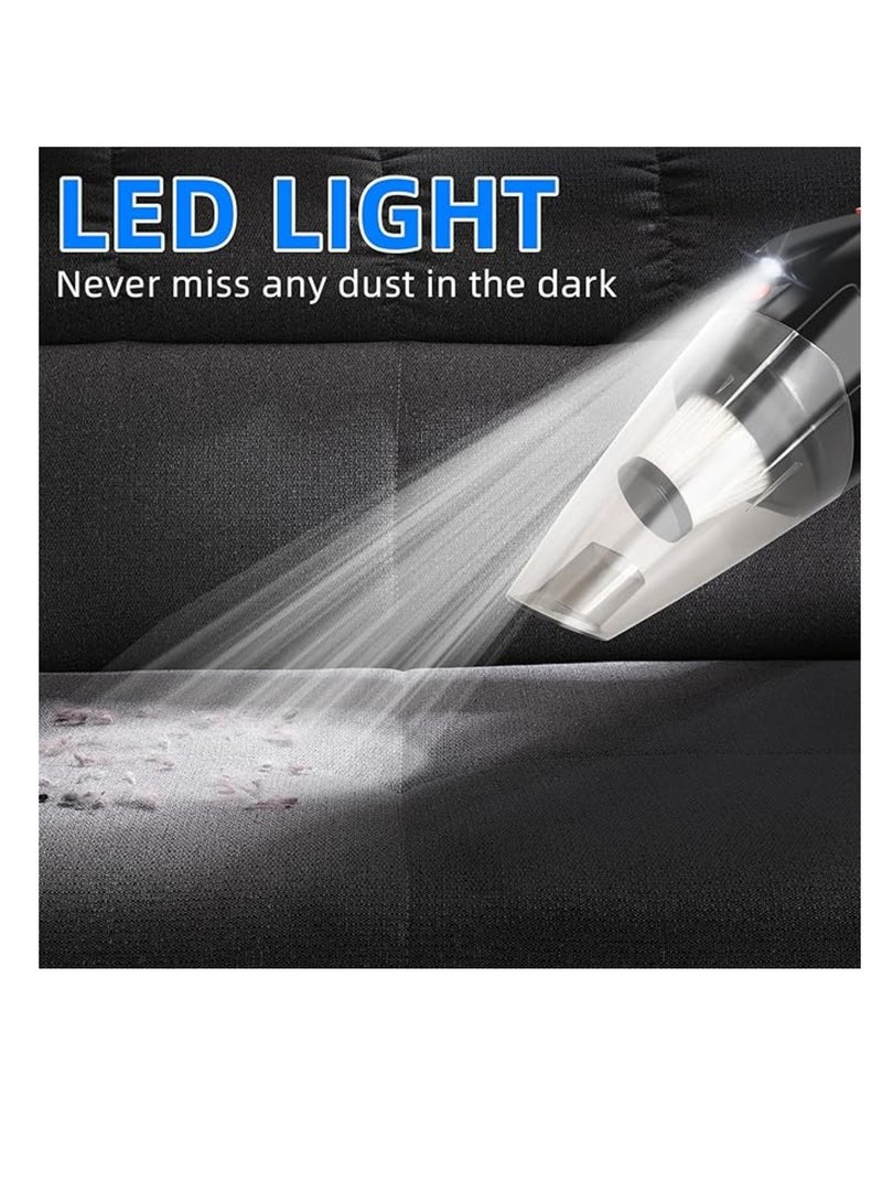 ثندر مكنسة كهربائية بقوة 150 واط، 5000 باسكال، جافة ورطبة مع إضاءة LED، مكنسة كهربائية للسيارة والمنزل والمطبخ - Image 2