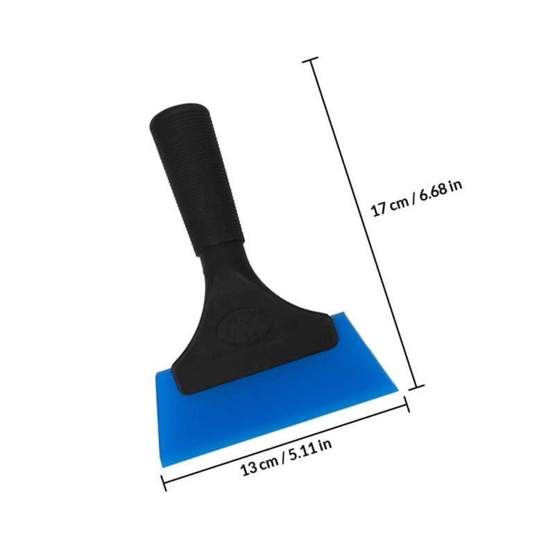 Blue Handle Car Window Squeegee 2pcs Set for Windshield Cleaning and Auto Tinting - Image 3