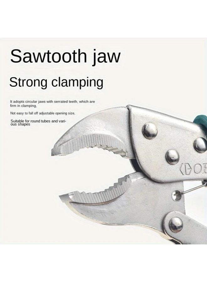 Green Heavy Duty Anti Slip Multi Functional C Type Round Mouth Pliers - Image 5