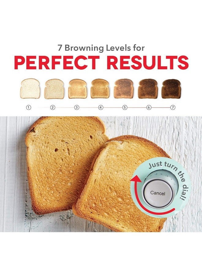 Dash DASH Clear View Toaster - Compact Design with 7 Browning Levels & Clear-View Window, Extra-Wide Slot Large Toaster, 1-Touch Defrost, Reheat & Bagel Functions - Easy Clean Up Crumb Tray (Red)  - Image 3