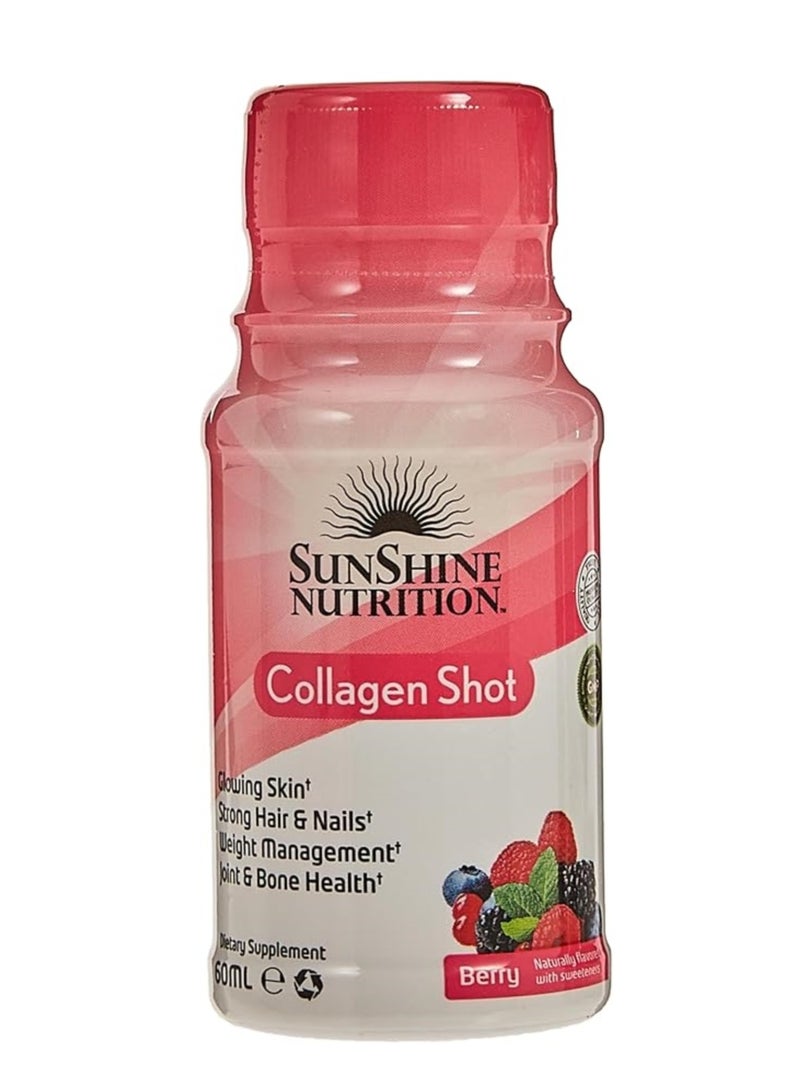 سنشاين نيوترشن صن شاين ان كولاجين شوتس بيري 60 مل 12 / قيراط