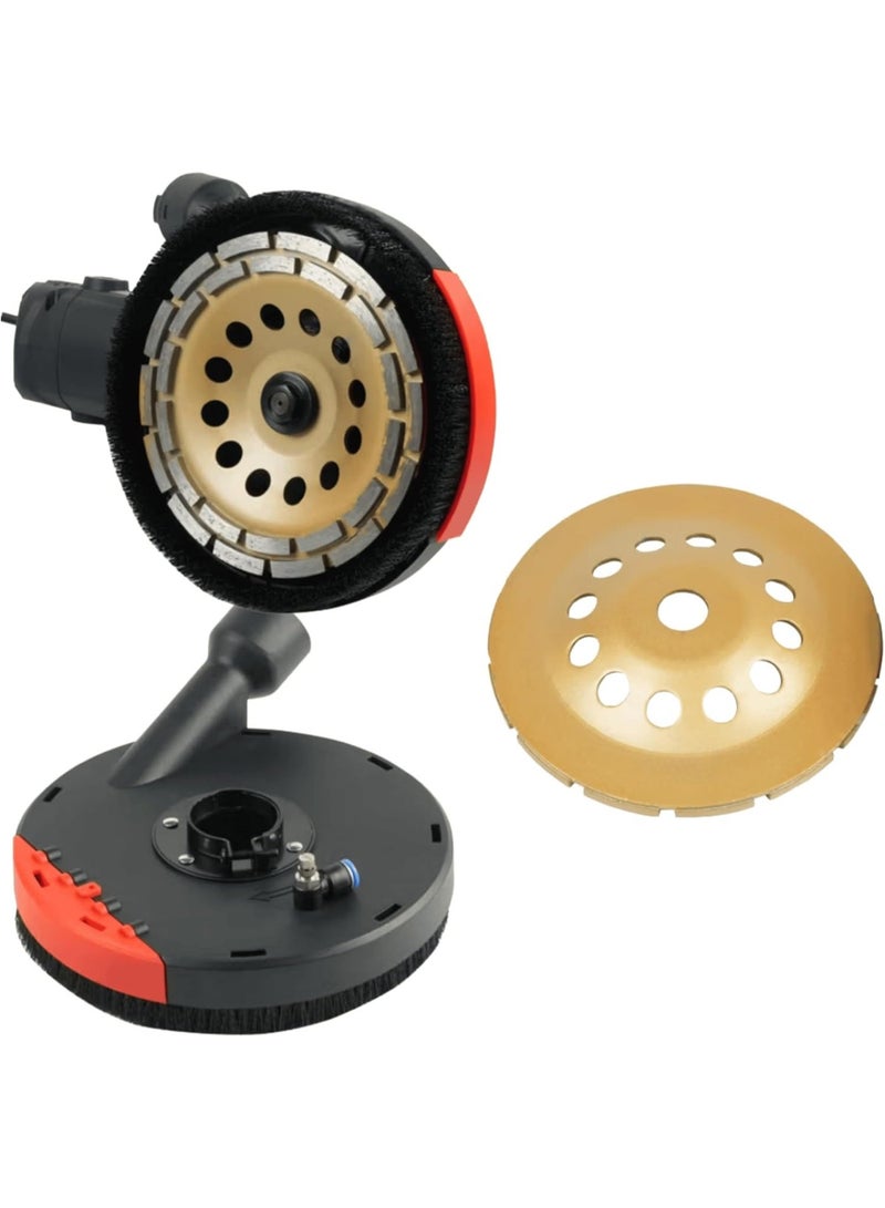 makute 2200W Electric Drywall Sander, 180mm Self-Vacuum Wall Sander with Variable Speed 2200–4800RPM, Dust-Free Wall & Ceiling Sander for Drywall, Plaster & Paint Removal, DS121-180 - Image 4