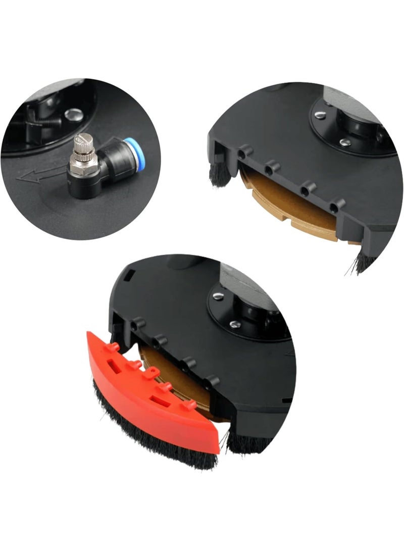 makute 2200W Electric Drywall Sander, 180mm Self-Vacuum Wall Sander with Variable Speed 2200–4800RPM, Dust-Free Wall & Ceiling Sander for Drywall, Plaster & Paint Removal, DS121-180 - Image 5
