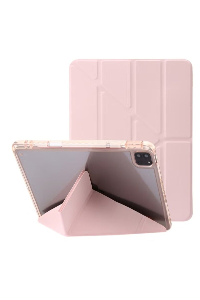 iPad Pro 13-inch 2024 Case, Smart Folio Stand Slim Cover, Auto Sleep/Wake, with Pencil Slot, Clear Back Cover - Image 2