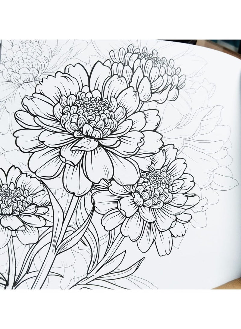 Coloring Book 24 Professional Drawing Mandala " Flower "  Suitable For Adults And Kids - Image 4