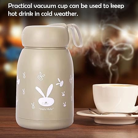 Red-Rubby Red Rubby Cute Kids Bunny Water Bottle - 330 ml Sipper | Rabit Print for Boys & Girls | Return Gift - Image 4
