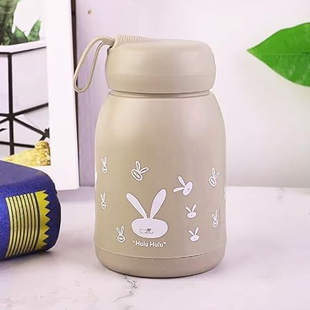 Red-Rubby Red Rubby Cute Kids Bunny Water Bottle - 330 ml Sipper | Rabit Print for Boys & Girls | Return Gift - Image 3