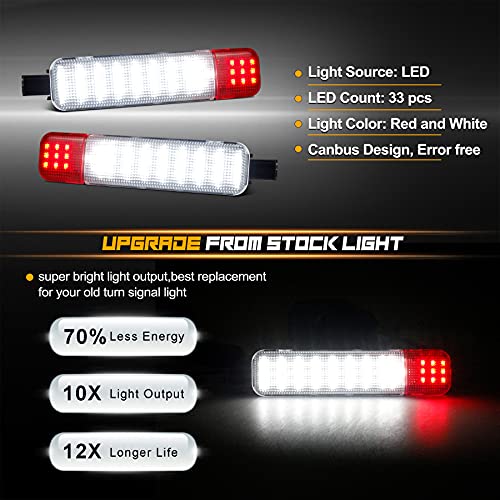 NDRUSH LED Interior Door Light Door Panel Courtesy Warning Light Lamp Assembly Compatible with 1999-2006 Silverado/Sierra 1500 2001-2006 3500 2500 HD 1999-2006 Yukon 1995-1999 C1500 C2500 C3500 - Image 2
