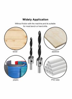 Excefore Countersink Drill Bits Set, 7 Pcs Counter Sink Bit for Wood High-Speed Steel, Woodworking Carpentry Reamer with 1 Free Hex Key Wrench  - Image 5