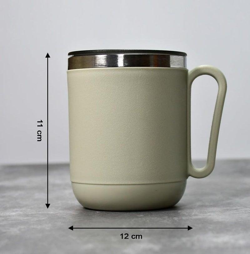 ONSUR Traveler Mug Vaccum Insulated Doubled Wall Stainless Steel Plastic Material Wider Mouth for Easy Sip and Leak Proof Lid for Maintain Hot and Cold Temperature Inside 1pc Multicolor - Image 5