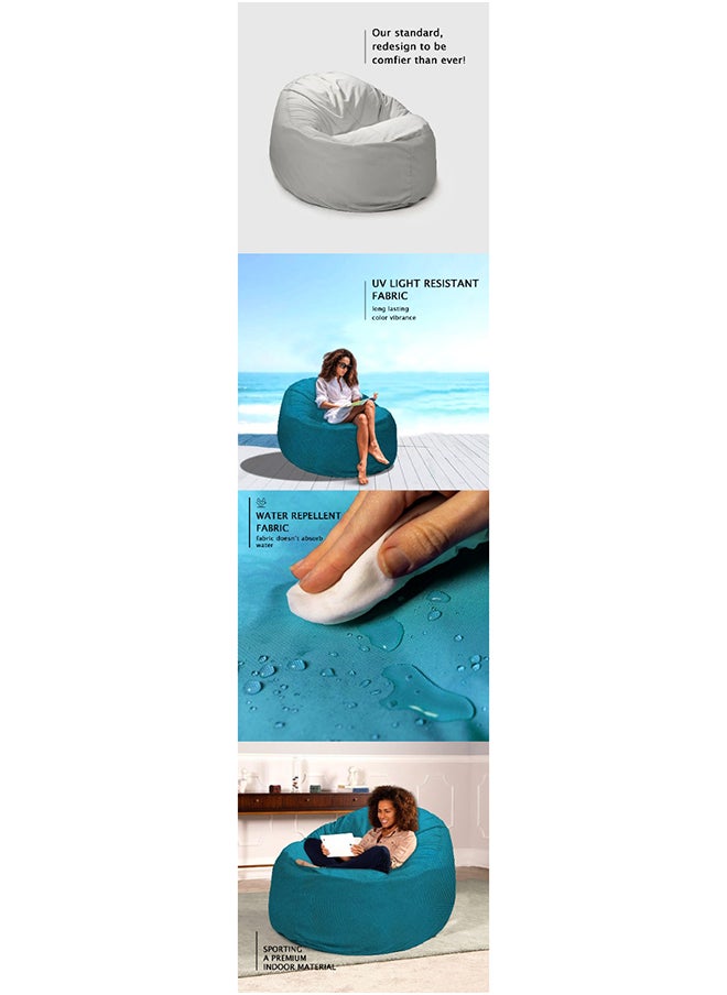 Naguib Selim - Koze Bean Bag 75X95X75 cm-Pebble - Image 1