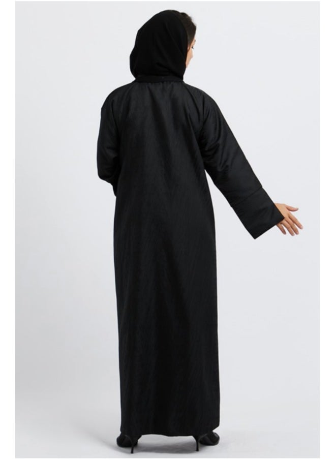 Evva Evva Luxury Saudi Abaya for Women – Elegant Open Front Modest Wear in Premium Fabric – Ideal for Ramadan, Eid, and Everyday Elegance  - Image 2
