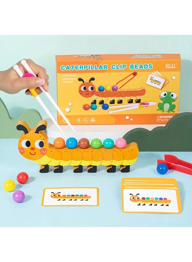 Alligator Wooden Bead Game Educational Toy Enhances Hand Eye Coordination Creativity - Image 5