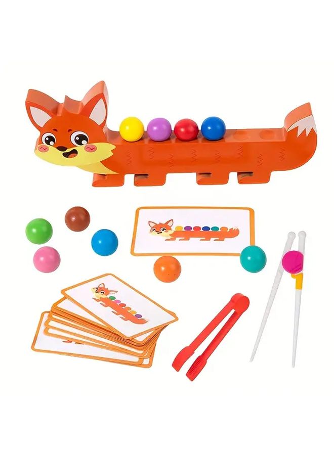 Alligator Wooden Bead Game Educational Toy Enhances Hand Eye Coordination Creativity - Image 4