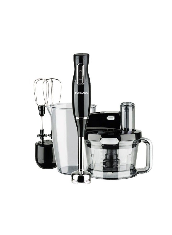 تورنيدو خلاط يدوي 1000 وات محضرة طعام مضرب بيض أسود THB-1000MKL
