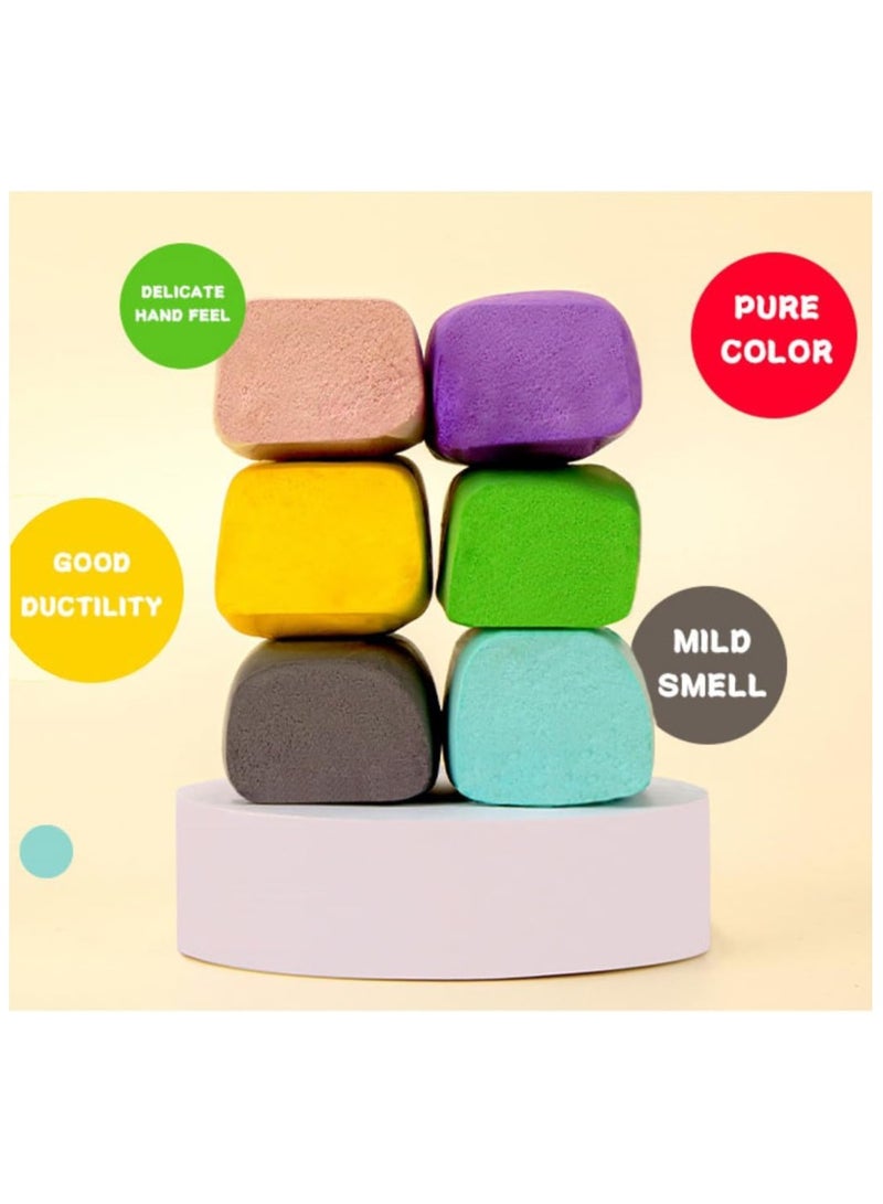 VGRASSP Super Light DIY Soft Creative Colorful Playing Clay Art & Craft Dry Clay Fun Toy Kit Children Educational Toy for Crafts Stress Relief Mud Toy... - Image 4
