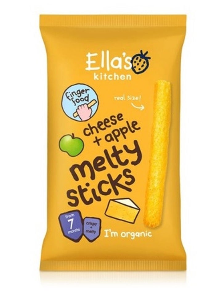 Ella's Kitchen Cheese and Apple Melty Sticks 7m 16g
