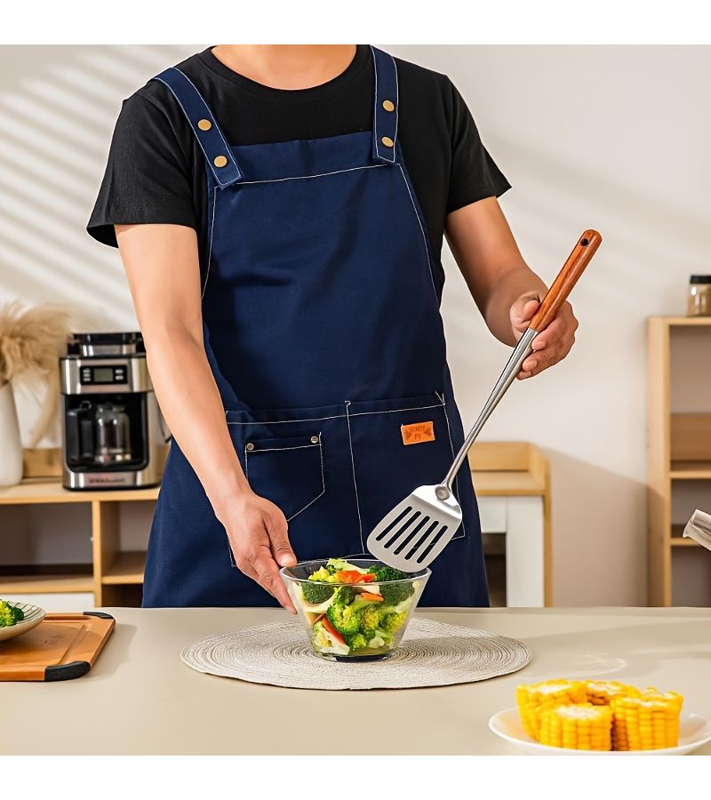 4Pcs Stainless Steel Kitchen Utensils Set Heat Resistant Wok Spoon For Cooking Serving - Image 4