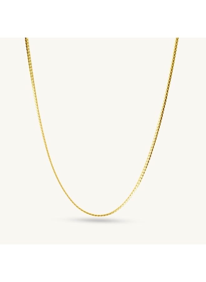 PALMONAS 18k Gold Tone Plated Minimalist Twisted Chain for Men - Image 1