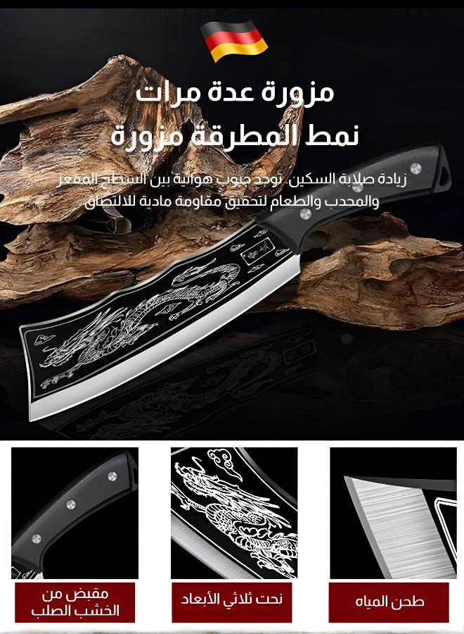 Professional Bone Chopping Cleaver with Protective Sheath - Image 1