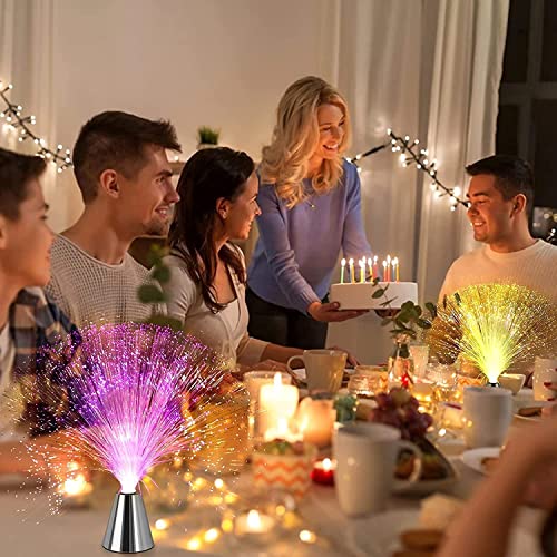 KANDPAND Beautiful Romantic LED Fiber Optic Nightlight Lamp||Color Changing USB Optical Ice - Calming Mood Night Light - Image 2
