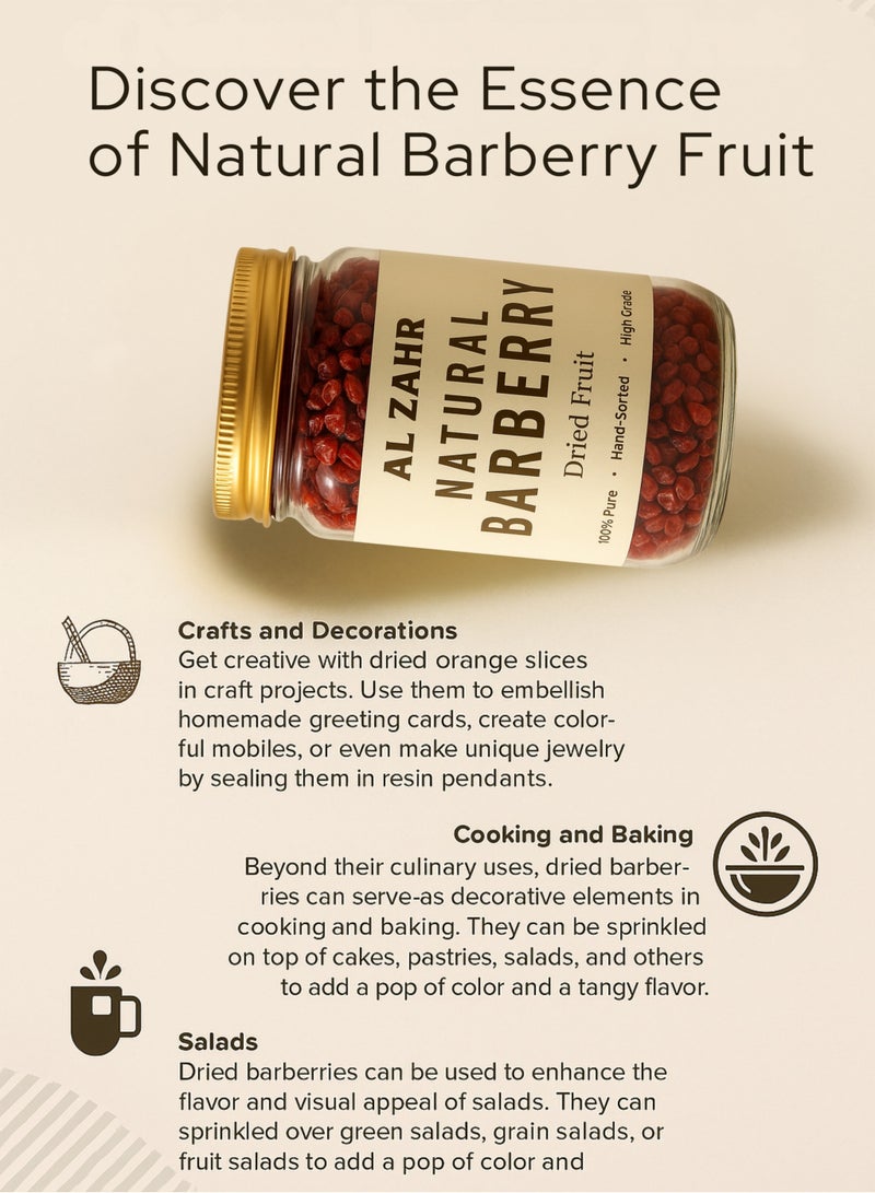 زهر برباريس مجفف طبيعي - فاكهة مجففة نقية ١٠٠٪، مُفرزة يدويًا للزراعة والتكاثر | بذور برباريس قابلة للنمو للزراعة والبستنة - Image 3