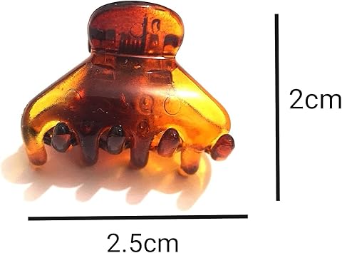 8pcs Set of Hair Claw Clips Clamps Durable Plastic Hair Clips Pins Grips Womens Girls Hair Accessories 4pcs Black and 4pcs Brown 25cm - Image 5