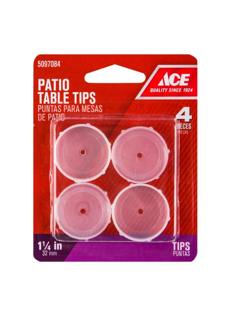 Patio Table Tips Pack 3.18 cm 4 Pieces