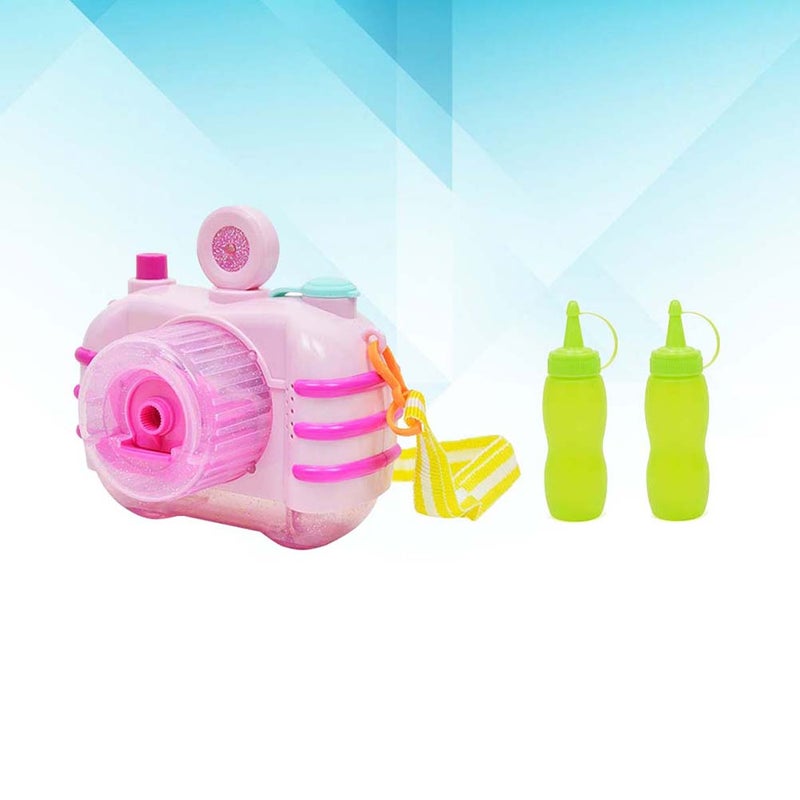 Cartoon Camera Bubble Maker Machine Light and Making Toy with 2 Bottle Bubble Water without Battery for Children ( ) - Image 5