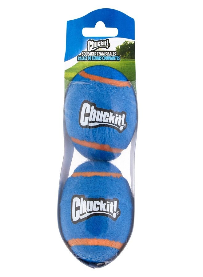 ChuckIt! Squeaker Tennis Ball Dog Toy, Medium (2.5 Inch Diameter) Pack of 2, for Breeds 20-60 lbs - Image 2