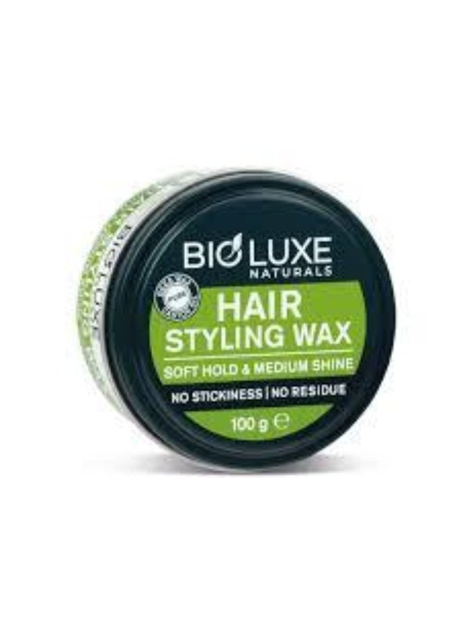 بيو بايو لوكس شمع تصفيف الشعر ناتشورالز، تثبيت ناعم ولمعان متوسط، 100 غرام