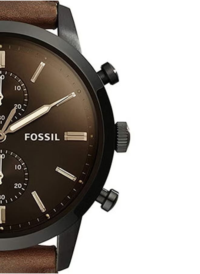 FOSSIL Men's Leather Analog Watch FS5437  - Image 5