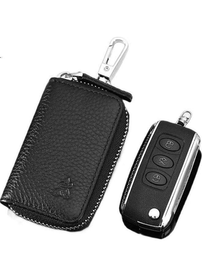 Scarecrow Key Case For Men And Women, Top-Grain Leather, Two-In Multifunctional Key And Coin Purse, Lightweight, For Home And Car Use - Image 3