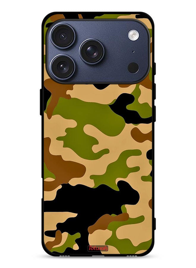 Tolwak Apple iPhone 17 Pro Protective Case Cover Camouflage Abstract Digital Pattern - Image 1
