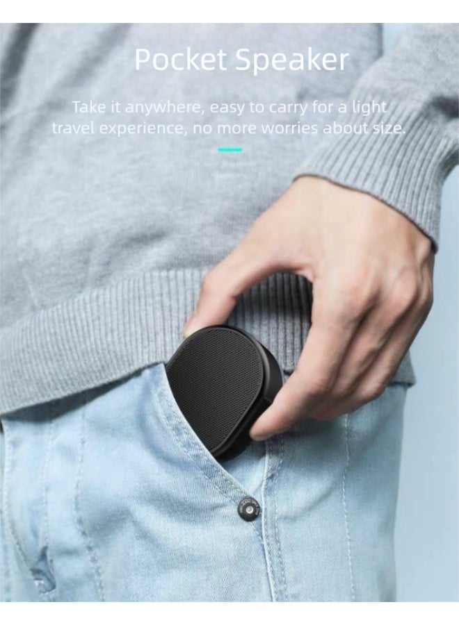 B62 Portable Bluetooth Speaker TWS Stereo Pairing 24H Playtime HD Sound With Bass Subwoofer TF Card USB Flash Support Built In Mic For Outdoor Home Car Mini Wireless Audio Box Black - Image 4