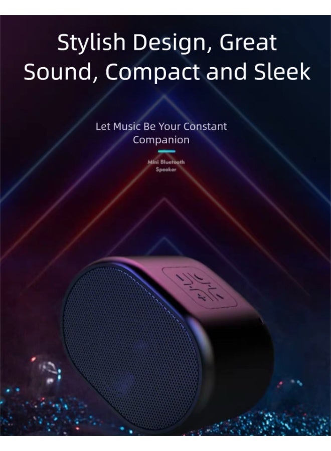 B62 Portable Bluetooth Speaker TWS Stereo Pairing 24H Playtime HD Sound With Bass Subwoofer TF Card USB Flash Support Built In Mic For Outdoor Home Car Mini Wireless Audio Box Black - Image 2