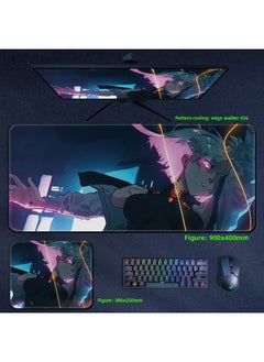 Cyberpunk Edge Walker Mouse Pad Computer Desktop Pad Lucy Edge Runner Cyberpunk 2077 Surrounding-Color:800x300x5mm-Pattern:Edge Walker 026