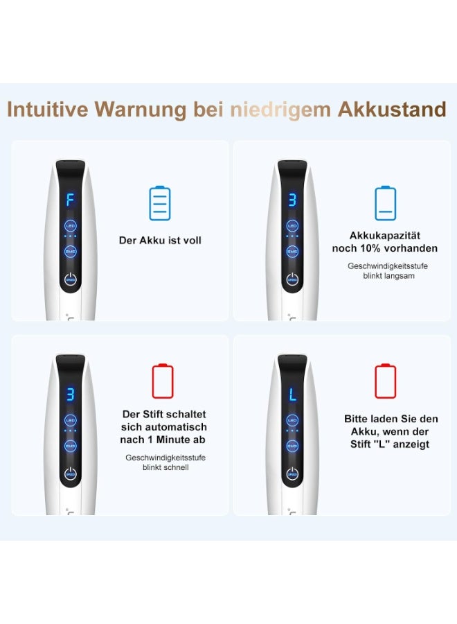 Bio Pen Q2 Professional Microneedling Beauty Device with EMS Electroporation, LED Light Therapy, Serum Infusion System, Rechargeable Skin Care Pen for Home & Beauty Sa - Image 4