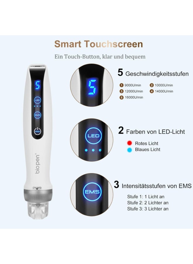 Bio Pen Q2 Professional Microneedling Beauty Device with EMS Electroporation, LED Light Therapy, Serum Infusion System, Rechargeable Skin Care Pen for Home & Beauty Sa - Image 5