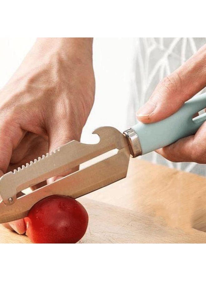 Hope Vegetable Peeler Knife, Brown Vegetable Opener for Peeling Potatoes, Slicing Fruits and Vegetables, Cleaning Fish and Removing Damaged or Unwanted Parts for Everyday Kitchen Preparation - Image 4