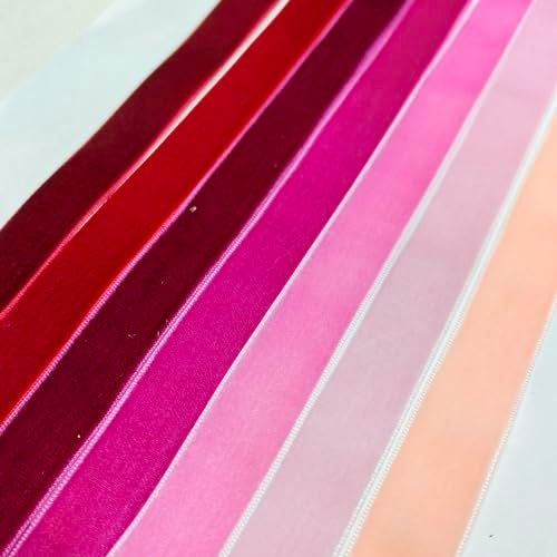 Chenkou Craft شينكو كرافت شريط مخمل 30 ياردة 3/4" إجمالي 30 لون متنوع بالجملة (متعدد الألوان، 3/4" (20 مم)) - Image 3