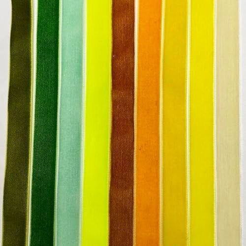 Chenkou Craft شينكو كرافت شريط مخمل 30 ياردة 3/4" إجمالي 30 لون متنوع بالجملة (متعدد الألوان، 3/4" (20 مم)) - Image 4